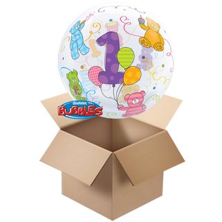 1. Geburtstag Bubble - gefüllt mit Ballongas