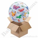 Schmetterling Bubbles - glasklarer Folienballon -...