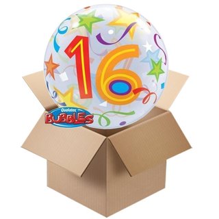 16 Geburtstag Bubble - gefüllt mit Ballongas
